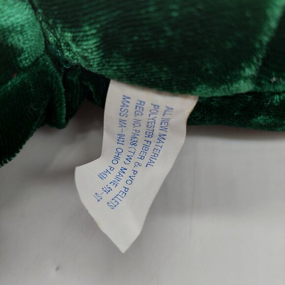 MTY International Reindeer Plush Velvet Green Red Christmas Stuffed Animal 14" - Picture 3 of 11